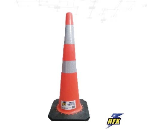CONO CONO SEÑALIZACIÓN 36” ANTI VIENTO-DOBLE CINTA